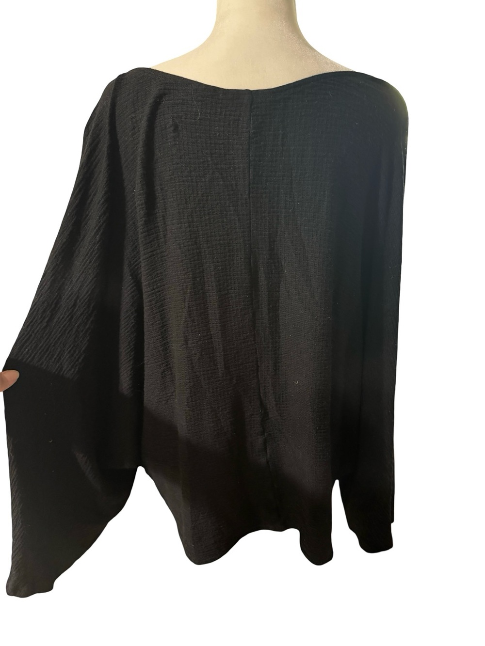 Maeve Black Off-the-Shoulder Long Sleeve Top - Picture 2 of 4